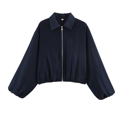 Hem-zip Jacket Baseball Uniform Coat Womens