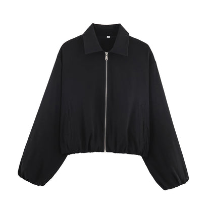 Hem-zip Jacket Baseball Uniform Coat Womens