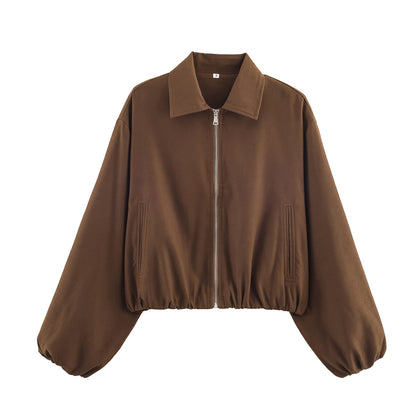 Hem-zip Jacket Baseball Uniform Coat Womens