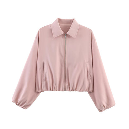 Hem-zip Jacket Baseball Uniform Coat Womens